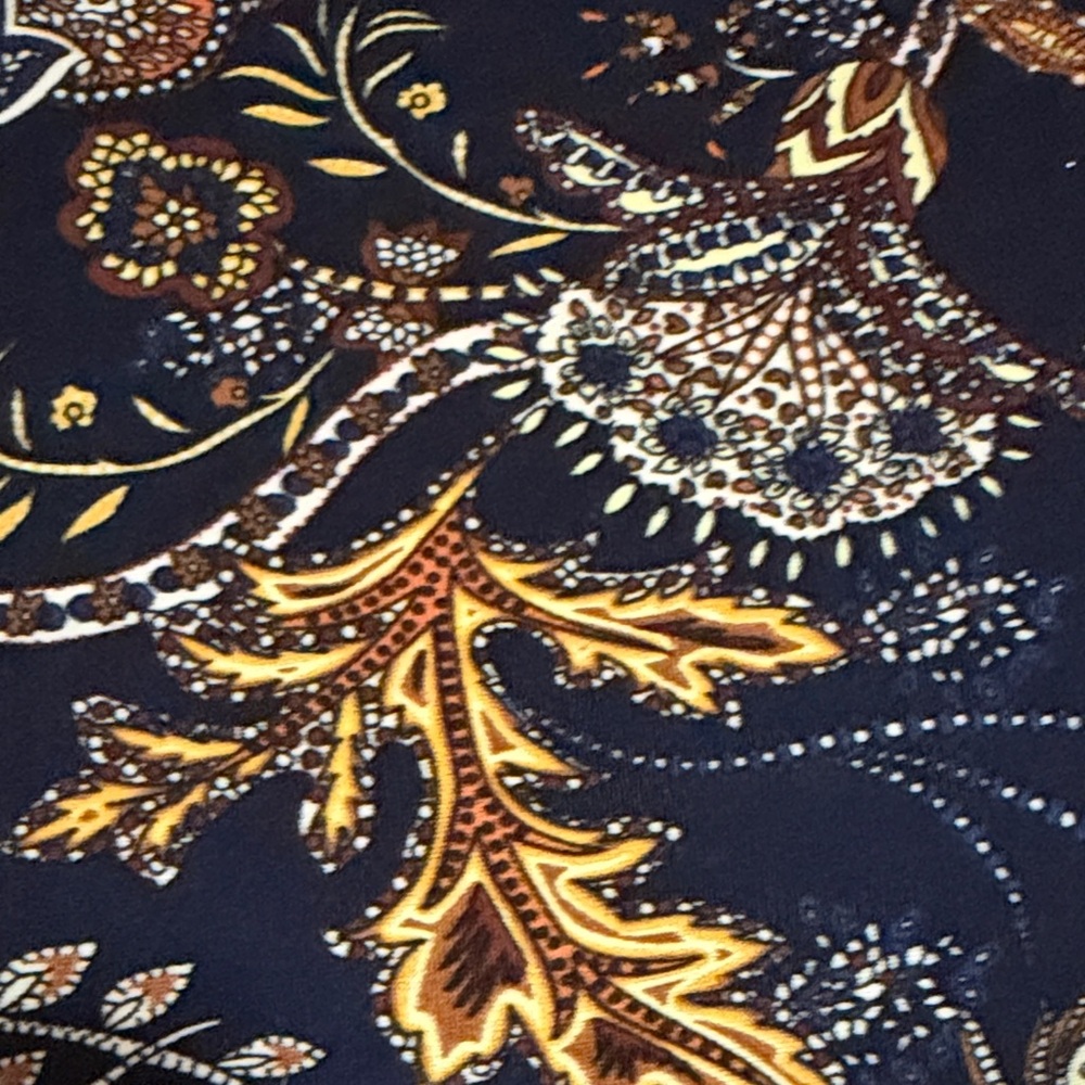 MSK Navy Floral Print A-Line Dress - Picture 5 of 5